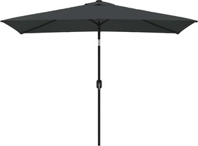 vidaXL antracitszürke kültéri napernyő fémrúddal 300 x 200 cm