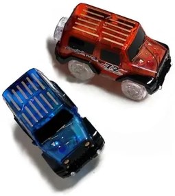 Kisautó világító autópályához - 6 cm széles - kék