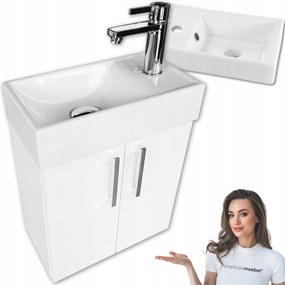 Kis szekrény kerámia mosdóval lógó fehér fürdőszoba Wc gyártó 40