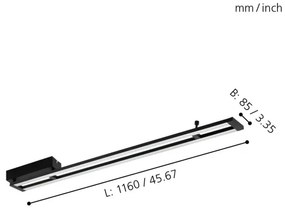 Eglo 98491 - LED dimmelhető mennyezeti lámpatest AMONTILLADO LED/27W/230V