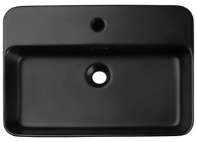 COMAD TRUST 2 BLACK (E-6282) - TRUST 55x38 cm fekete matt mosdó pultba