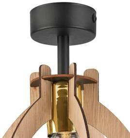 Felületre szerelhető csillár LANDO 1xE27/15W/230V tölgy