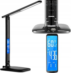 Márkás Led Asztali lámpa Töltő Asztali lámpa Óra Naptár