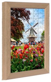 Amszterdam puzzle képkeret natúr