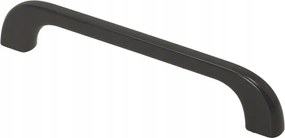 Bútorfogantyú Aldo 128 mm matt fekete, klasszikus, loft, Lengyel termék