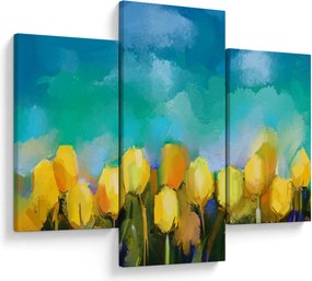 Sárga tulipán képe (90x60 cm)