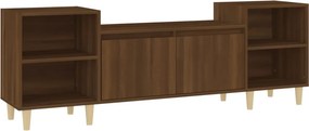 vidaXL barna tölgyszínű szerelt fa TV-szekrény 160x35x55 cm
