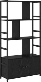 vidaXL Könyvespolc Fekete tölgy 80 x 30 x 155,5 cm Faanyag