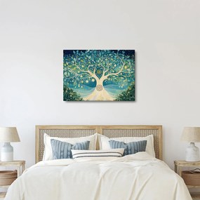 Kép – Mágikus fa spirálokkal (70x50 cm)