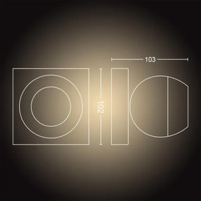 Philips 50471/30/P6 - Hue BUCKRAM LED állítható spot 1xGU10/5W/230V