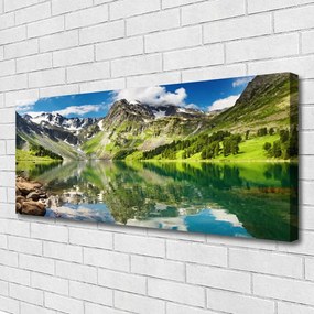 Vászonfotó Mountain Lake Landscape 100x50 cm