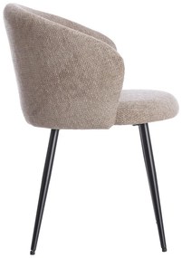 Bézs fém étkezőfotel szett 2 db-os Radaja – Light &amp; Living
