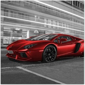 Poszterek 140x140 Piros autó