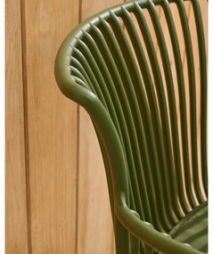 Sötétzöld fém kerti szék Surpika – Kave Home