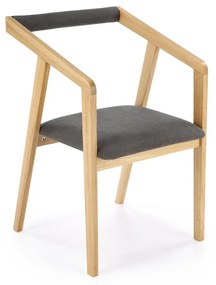 AZUL 2 szék, natúr tölgy / szürke