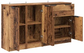 Széf fiókkal 3 pcs Öreg fa Faanyag