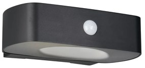 Napelemes LED fali kültéri lámpa (magasság 6 cm) Bilbao – Trio