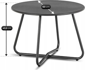 Kerti bútor szett szürke színben – MEGARA