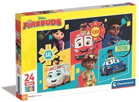 A Mentőosztag Heroes and Wheels 24 db-os maxi puzzle Clementoni