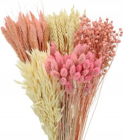 Szárított virág mix szett fehér-rózsaszín csokrokhoz és kompozíciókhoz