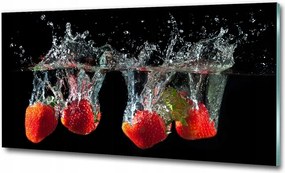 Fotó kép edzett üveg Gyümölcsök és víz 125x50