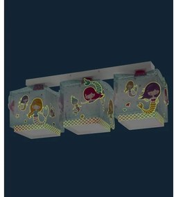 Dalber 63443 - Gyermek mennyezeti lámpa MERMAIDS 3xE27/60W/230V