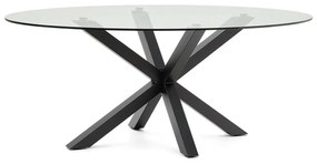 Étkezőasztal üveg asztallappal 100x200 cm Argo – Kave Home