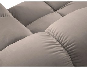 Világosbarna bársony kanapé modul (jobb oldali) Bellis – Micadoni