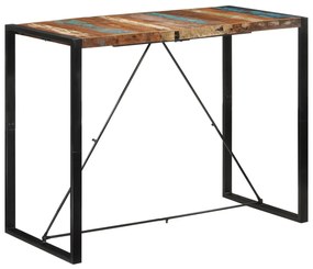 Tömör újrahasznosított fa bárasztal 140 x 70 x 110 cm