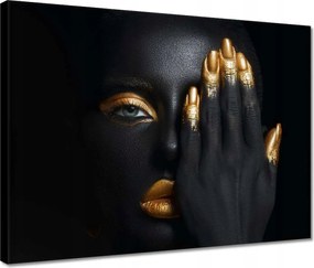 Vászonkép 40x30 Arc az arany tenyér alatt