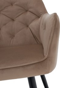 Fotel, világosbarna/fekete, VERIO