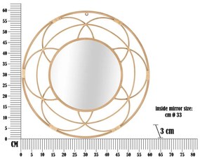 Fali tükör ø 60 cm Valencia – Mauro Ferretti