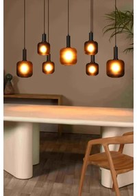 Lucide 45405/07/30 - Csillár zsinóron ELOISE 7xE27/40W/230V fekete