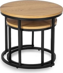 Dohányzóasztal szett arany tölgy színben DELIA