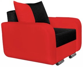 Fero fotel, piros - fekete