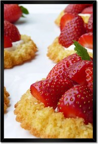 Poszterek keretben 40x60 Eper desszert