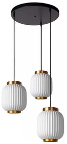Lucide 13435/03/31 - Csillár zsinóron GOSSE 3xE27/40W/230V porcelán