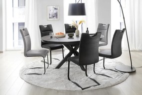 Winnipeg bővíthető étkezőasztal fekete 120-160cm