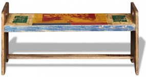 vidaXL tömör újrahasznosított fa Cola pad 100 x 30 x 50 cm