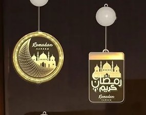 3D Led Dekoráció Függő Ramadán Kareem 16cm