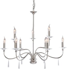 Elstead Lighting FINSBURY PARK FP9-POL-NICKEL Csillár 9x60W/E14