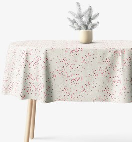 Goldea ovális terítő valencia - csillagok natúr alapon 140 x 280 cm