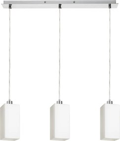 RENDL LIZ III 60 závěsná opálové sklo/chrom 230V LED E27 3x15W
