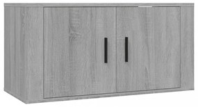 2 db szürke sonoma falra szerelhető TV-szekrény 80x34,5x40 cm