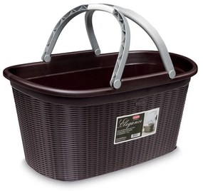 STEFANPLAST Elegance szennyeskosár 35l, barna