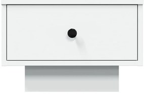 Fehér szerelt fa dohányzóasztal 60 x 45 x 31 cm