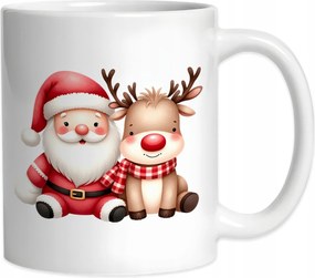 Karácsonyi bögre Mikulás Rénszarvas Csillag Karácsony 330ml