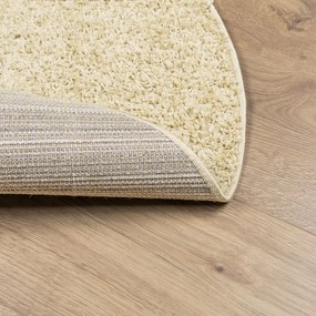 PAMPLONA arany magas szálú bolyhos modern szőnyeg Ø 100 cm