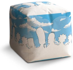 Cube zsámoly Cartoon 1, kék / fehér
