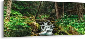 Patak képe az erdőben (120x50 cm)